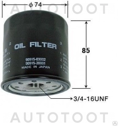 Фильтр масляный 1GFE/1JZ/2MZFE/2UZ -ST90915YZZD4 Sat для TOYOTA ALTEZZA, LEXUS RX300, LEXUS GX470, TOYOTA 4RUNNER / SURF, TOYOTA ALPHARD, TOYOTA CAMRY, TOYOTA KLUGER, TOYOTA LAND CRUISER, TOYOTA LAND