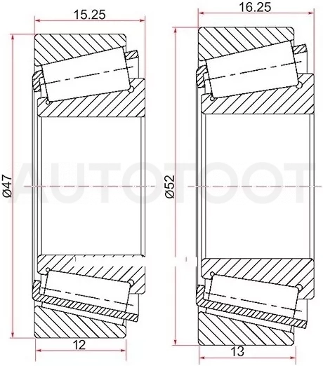 Подшипник задней ступицы комплект DAEWOO MATIZ/SPARK (внутр+наруж) - Артикул ST96316634 - Производитель Sat - Фото, Отзывы, Цены