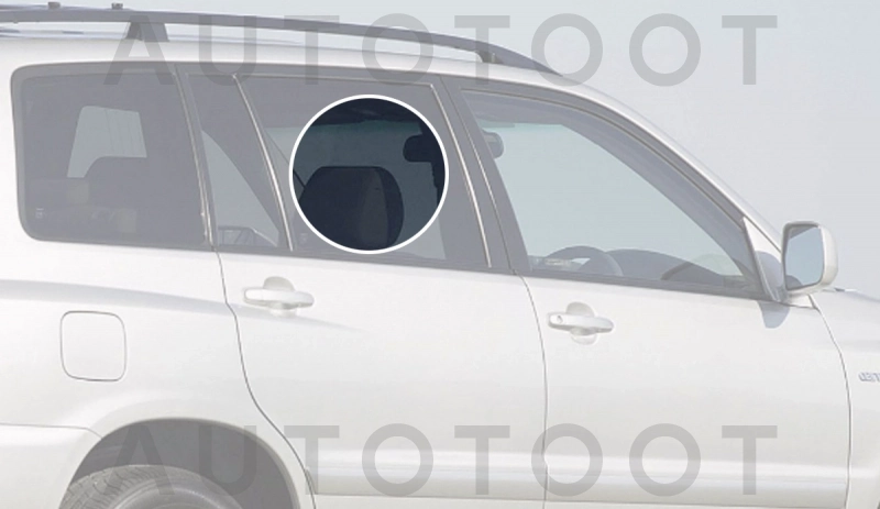 Стекло заднее правое опускное -  для TOYOTA HIGHLANDER, TOYOTA KLUGER