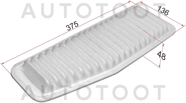 Фильтр воздушный 2.0-2.4L -JDA1001 Just Drive для TOYOTA RAV4, TOYOTA ALPHARD, TOYOTA ESTIMA