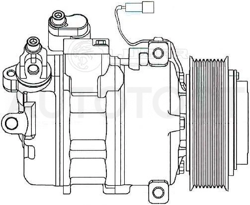 Компрессор кондиционера OM 457 E-5 -8755014SX Stellox для КАМАЗ Камаз-5490