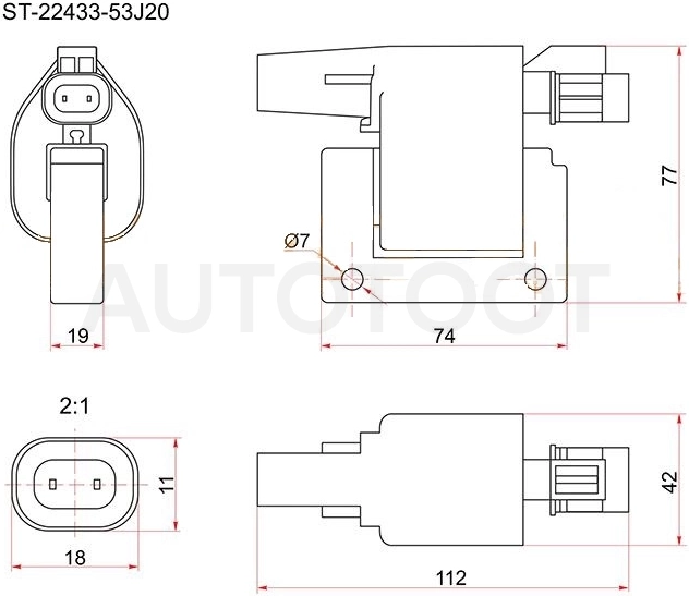 Катушка зажигания SR20/GA14/CA16
