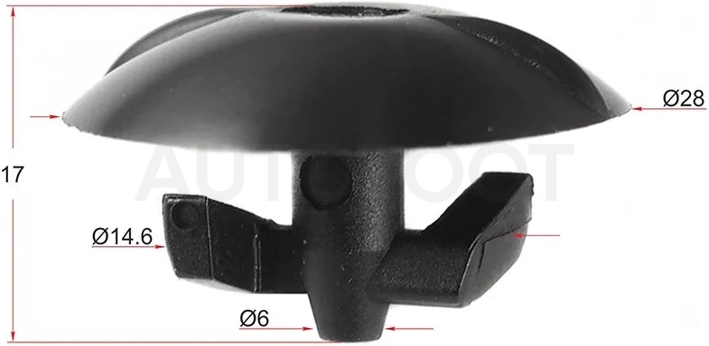 Клипса отделки OPEL/GM (Продажа по 10шт)