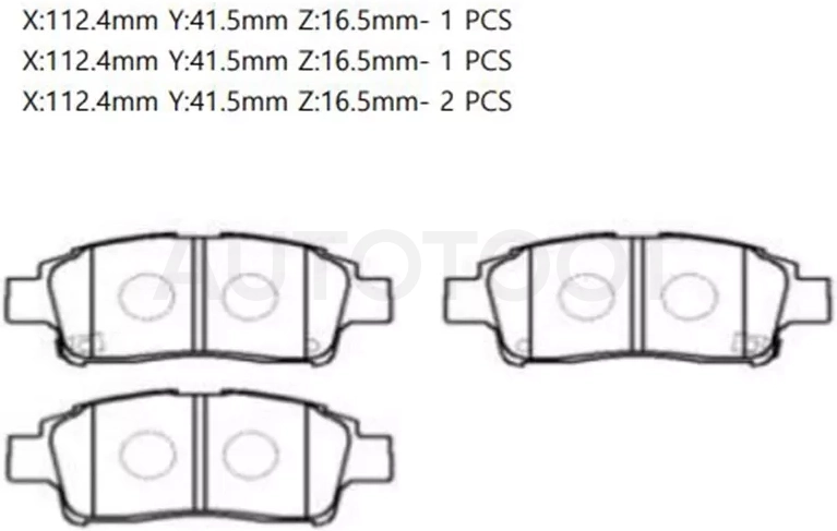 Колодки тормозные (Спереди) Toyota Probox 02-14 / Succeed 02-14 / Vitz 99-05 / Echo 99-05