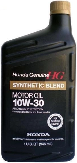 10W-30 масло моторное HG Synthetic blend SN 0,946L - Артикул 087989035 - Производитель Honda - Фото, Отзывы, Цены