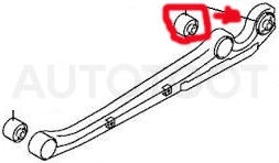 Сайлентблок заднего продольного рычага -JRR0218 Just Drive для MITSUBISHI PAJERO SPORT