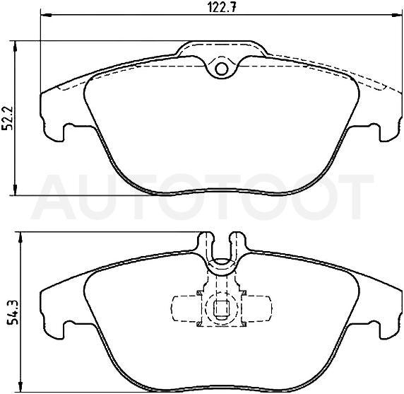 Колодки тормозные (Сзади) Mercedes-Benz C-Class 07-15 / E-Class 09-17 / GLK-Class 08-15