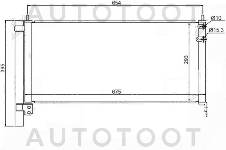 Радиатор кондиционера -STTYZ303940 Sat для TOYOTA PRIUS