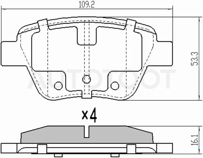Колодки тормозные (Сзади) Audi A3 03-13 / Skoda Octavia 04-13 / Volkswagen Golf 08-16 / Jetta 05- / Passat 10-15 / Audi A1 10-18 / S3 08-12 / SEAT Altea 04-15 / Leon 05-12 / Skoda Superb 08-15 / Yeti 09-18 / Volkswagen Beetle 11-16 / Caddy 10-15 / Scirocc