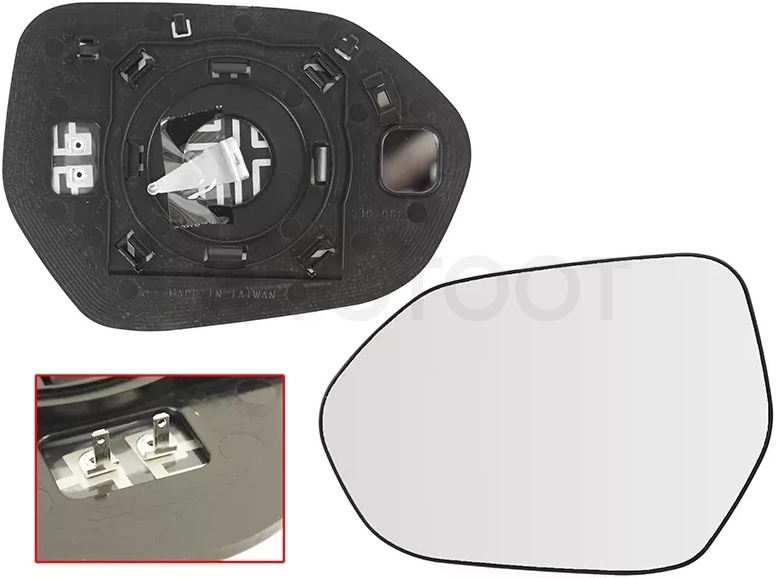 Полотно зеркала Toyota Camry Europe/Russia (XV70) 17-22 (Слева/ Обогрев/ сферическое)