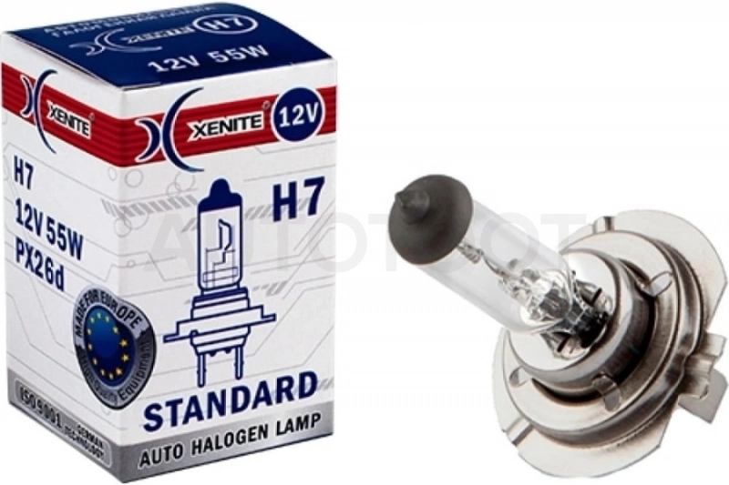 Лампа галогеновая головного света H7 PX26d 3200K Standart 12V 55W