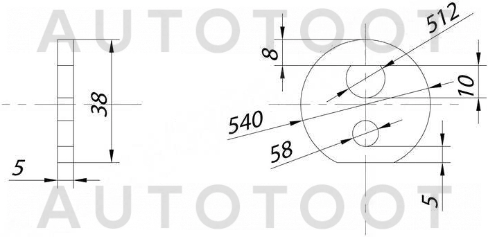 Шайба эксцентрика задняя -ST4819822020 Sat для TOYOTA CHASER, TOYOTA CRESTA, TOYOTA CROWN, TOYOTA MARK 2