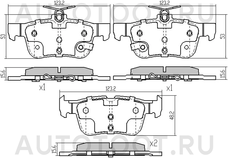 Колодки тормозные (Сзади) Ford Mondeo 14-19 / S-MAX 15 - Артикул ST5333787 - Производитель Sat - Фото, Отзывы, Цены