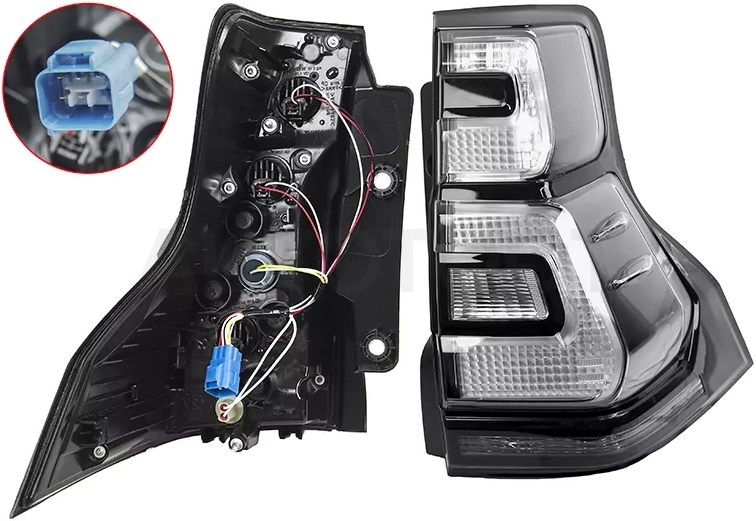 Фонарь задний Toyota Land Cruiser Prado (J150) 17-20 (Справа/ Чёрный) - Артикул ST21219BLRUE - Производитель Sat - Фото, Отзывы, Цены