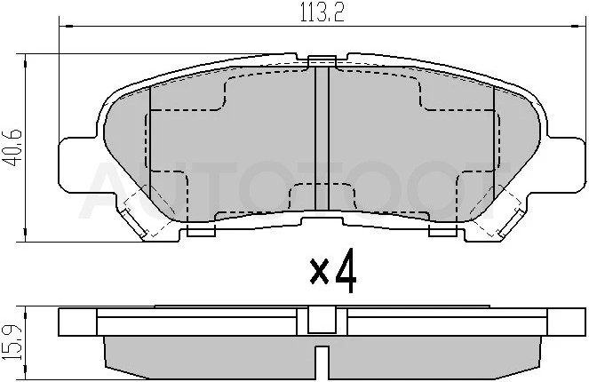 Колодки тормозные (Сзади) Toyota Highlander 07-17 - Артикул ST0446648120 - Производитель Sat - Фото, Отзывы, Цены