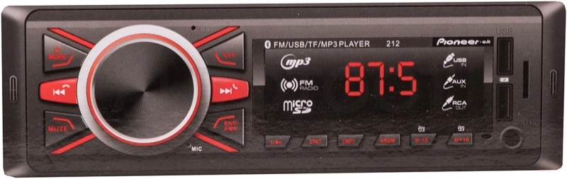 Pioneer Автомагнитола Pioneer.ok 212 с Bluetooth - Артикул 212PIONEEROK - Производитель Pioneer - Фото, Отзывы, Цены