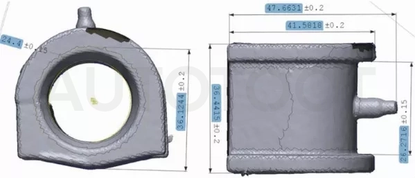 Втулка переднего стабилизатора d=24.5mm -  для MITSUBISHI LANCER