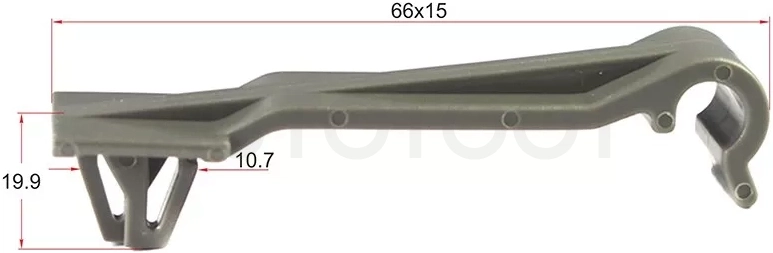 Клипса трубки эл. проводки HONDA (Продажа по 10шт) - Артикул STM10562 - Производитель Sat - Фото, Отзывы, Цены