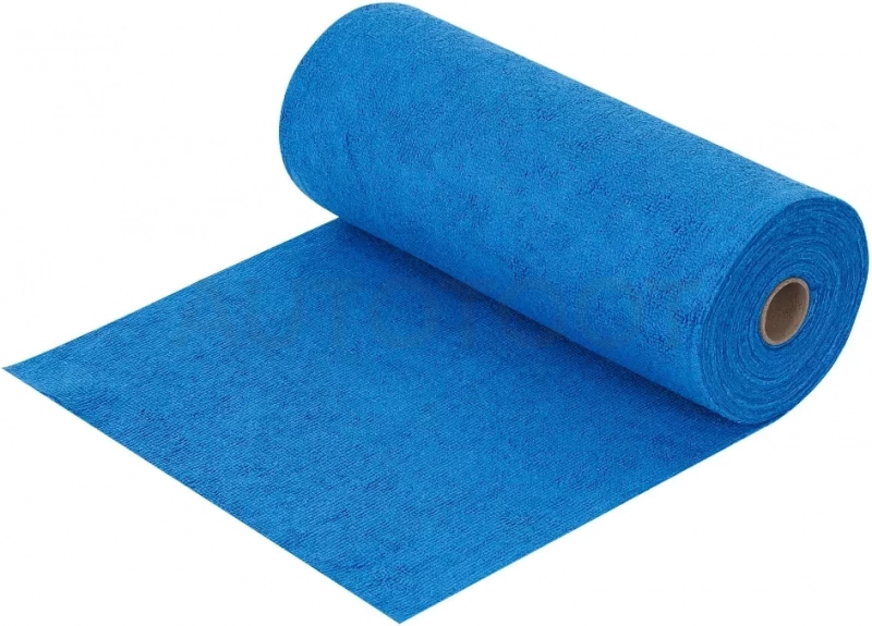Салфетка из микрофибры 30*30см (190гр/м2) рулон 50шт. синяя - Артикул ABDN014 - Производитель Airline - Фото, Отзывы, Цены