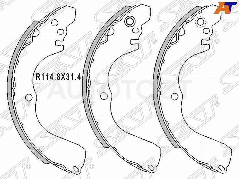 Колодки тормозные задние барабанные -JBS0081 Just Drive для MITSUBISHI OUTLANDER