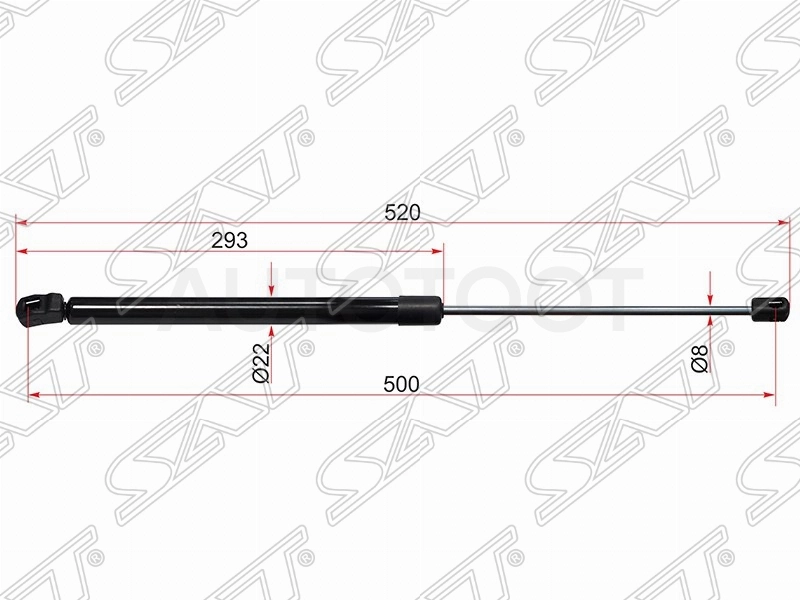 Амортизатор крышки багажника левый=правый -ST4L0827552F Sat для AUDI Q7