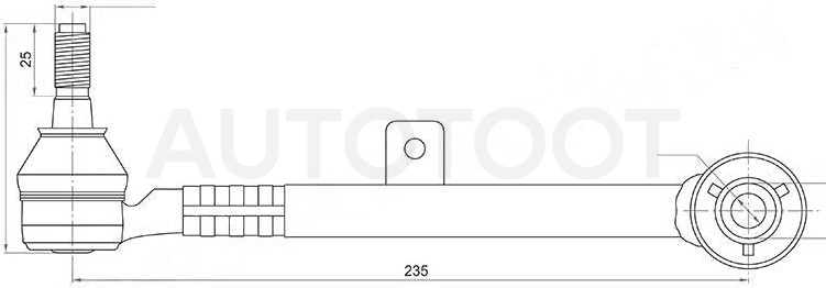 Тяга задняя поперечная левая=правая -ST4870530080 Sat для TOYOTA CROWN, LEXUS GS300, TOYOTA MARK 2