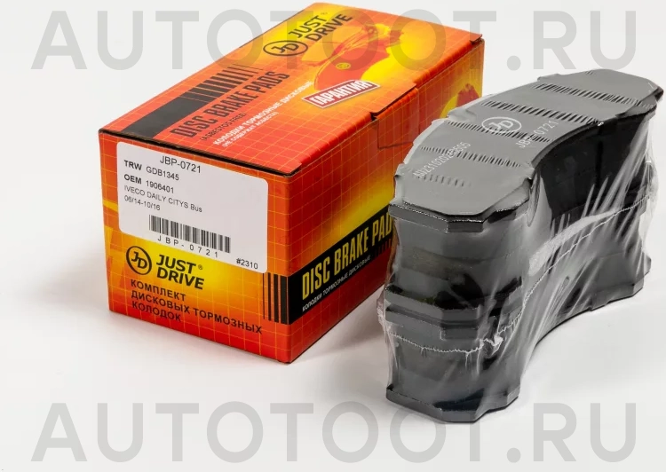 Колодки тормозные дисковые передние GDB1345 - Артикул JBP0721 - Производитель Just Drive - Фото, Отзывы, Цены