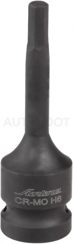 Головка ударная торцевая 1/2"DR внешний шестигранник H6, L=78мм