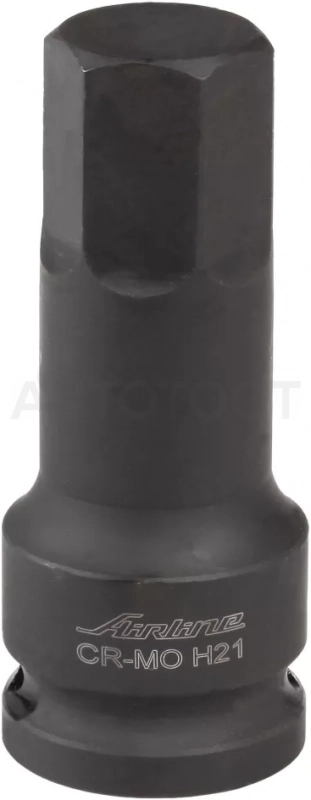 Головка ударная торцевая 1/2"DR внешний шестигранник H21, L=78мм