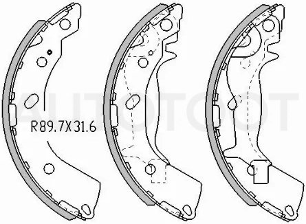 Колодки тормозные барабанные Hyundai Getz 02-11 / i10 07-10 - Артикул ST583051CA00 - Производитель Sat - Фото, Отзывы, Цены