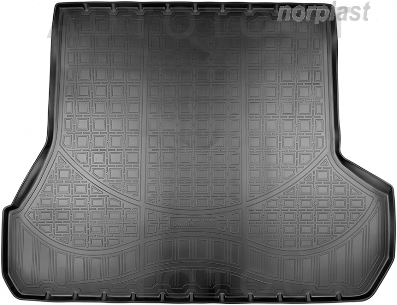 Коврик в багажник NORPLAST, черный, полиуретан 5 мест -  для TOYOTA LAND CRUISER