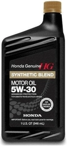 5W-30 моторное масло полусинтетика Honda Synthetic Blend SN 1л.