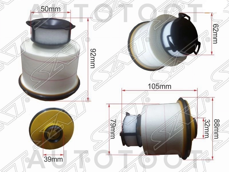 Фильтр топливный 1 / 2GDFTV -ST233900L090 Sat для TOYOTA LAND CRUISER PRADO, TOYOTA HILUX, TOYOTA FORTUNER