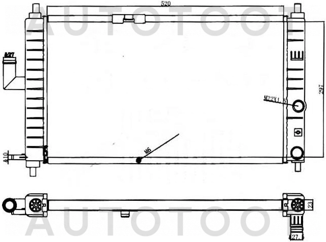 Радиатор охлаждения -  для CHERY QQ
