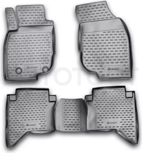 Коврики в салон TOYOTA Hilux, 2011-2015, 4 шт. (полиуретан) / Тойота Хайлюкс - Артикул NLC4852210K - Производитель Element - Фото, Отзывы, Цены