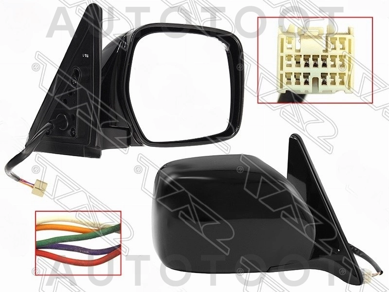 Зеркало правое (регулировка, складывание 5 контактов) -STTY90940A1 Sat для TOYOTA LAND CRUISER