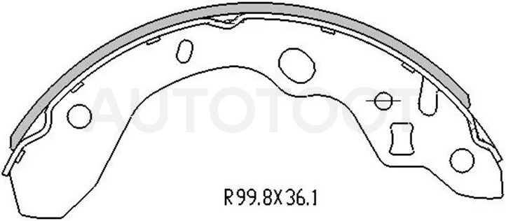 Колодки тормозные барабанные Mazda 323 98-03 / Familia 98-08 - Артикул STB2YD2638Z - Производитель Sat - Фото, Отзывы, Цены