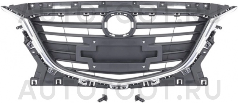 Решетка радиатора в сборе с хром молдингом -  для MAZDA 3 (AXELA)