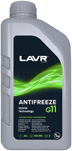 Антифриз зеленый готовый -45С G11, 1л LAVR