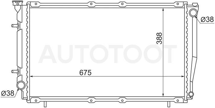 Радиатор Subaru Legacy 93-98