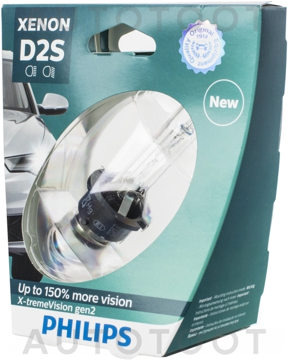 Лампа ксеноновая D2S PHILIPS X-tremeVision gen 2 4800K - Артикул 85122XV2S1 - Производитель Philips - Фото, Отзывы, Цены