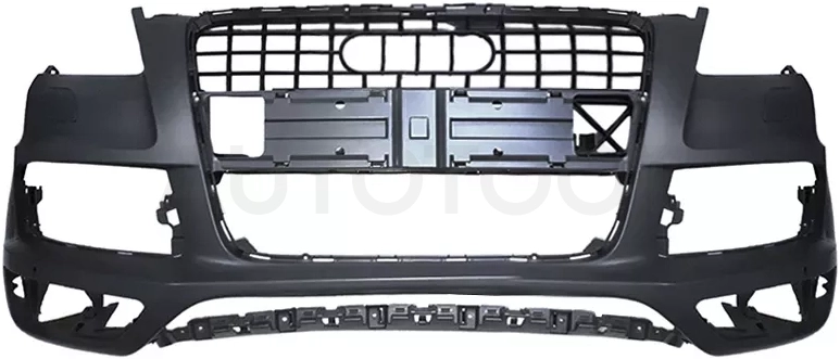 Бампер передний Audi Q7 09-15 (Под омыватели фар/ S-LINE)