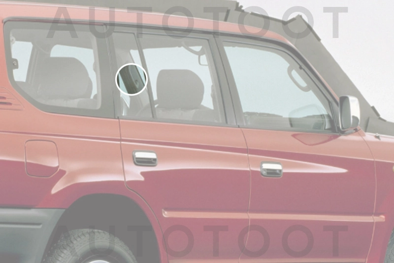 Стекло форточки (уголок) задней правой двери -  для TOYOTA LAND CRUISER PRADO