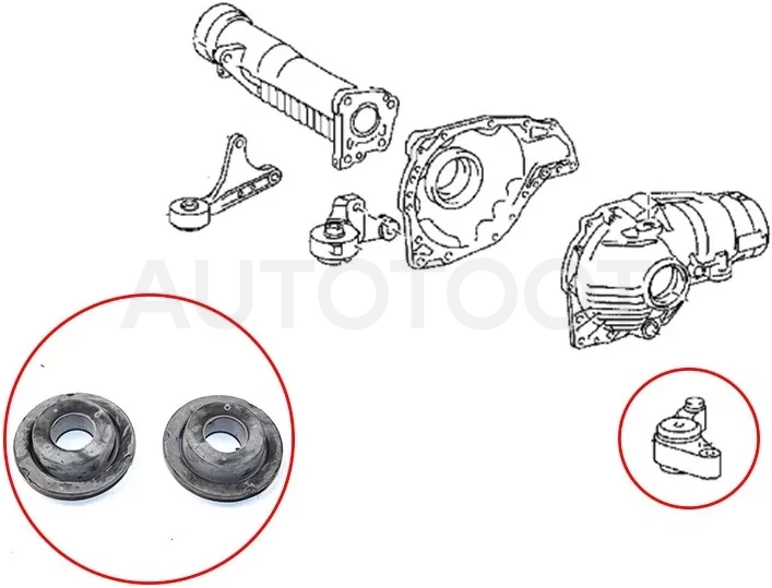 Сайлентблок редуктора Toyota Land Cruiser (J200) 07-21 / Lexus LX 07-23 - Артикул ST5238060070B - Производитель Sat - Фото, Отзывы, Цены