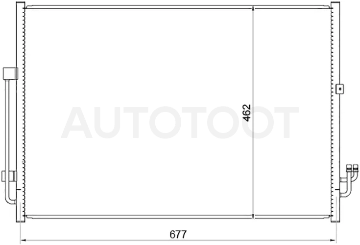 Радиатор кондиционера Nissan Murano 07-16 - Артикул STDTG63940 - Производитель Sat - Фото, Отзывы, Цены