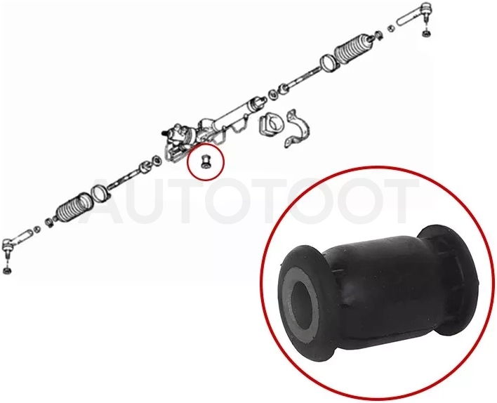 Сайлентблок рулевой рейки Chery Tiggo T11 05-16 - Артикул STT113401012B - Производитель Sat - Фото, Отзывы, Цены