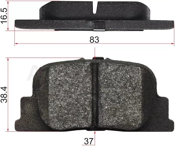 Колодки тормозные (Сзади) Toyota Caldina (T240) 02-07 / Camry 99-01 / Prius (NHW20) 03-11 / Vista 98-03 / BYD F3 05-14 / Lifan Solano 10-16 / Scion tC 04-10 / Toyota Camry 96-01 / Mark II Wagon Qualis 97-02 / Opa 00-05 / Vista Ardeo 98-03