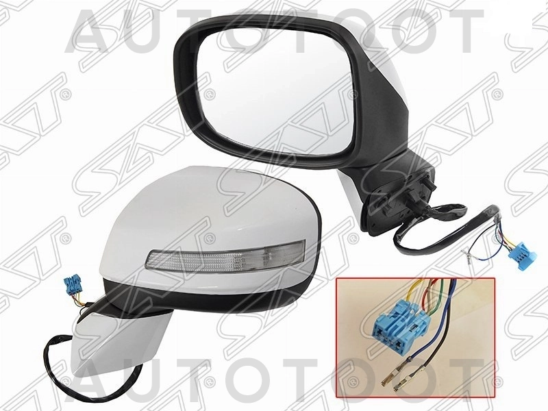 Зеркало левое (7 конт.) -  для HONDA CIVIC