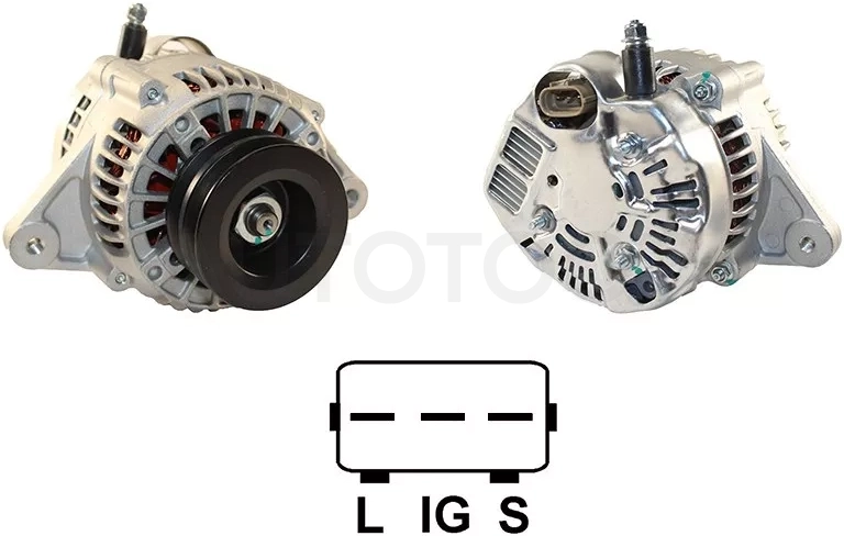 Генератор TOYOTA LAND CRUISER PRADO/HILUX SURF 3.0D/3.4 96-02 1KZ/5VZ 12V 80А