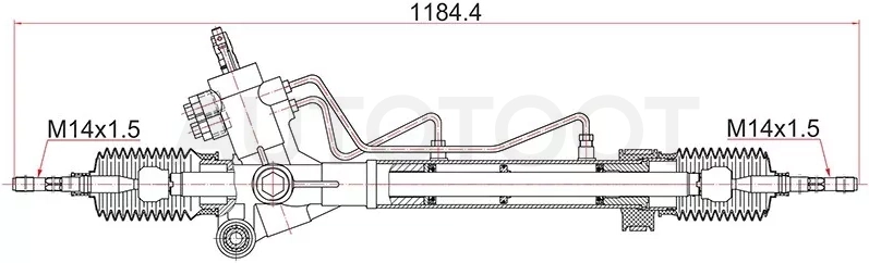 Рейка рулевая Toyota RAV4 94-00 LHD - Артикул ST4425042020 - Производитель Sat - Фото, Отзывы, Цены